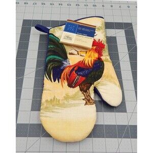 Rise & Shine Rooster Oven Mitt Home Collection Pot Holder Kitchen Country NWT